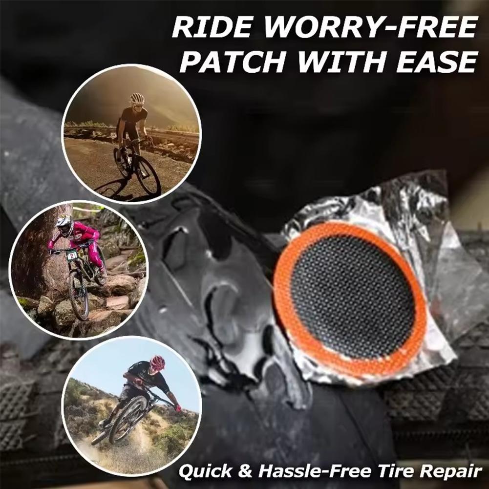 Road Bike Tire - ชุดเครื่องมือซ่อมจักรยานมืออาชีพ ชุดซ่อมยางรถจักรยานยนต์พร้อมกระเป๋าพกพา สำหรับจักรยานเสือภูเขาและจักรยานถนน