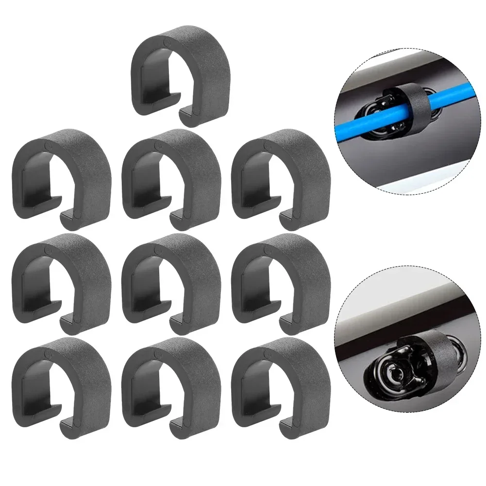 Cycling Gear Parts - 10 ชิ้น MTB จักรยานจักรยานกรอบ U หัวเข็มขัดสําหรับเบรคเกียร์สายเคเบิ้ลท่อ