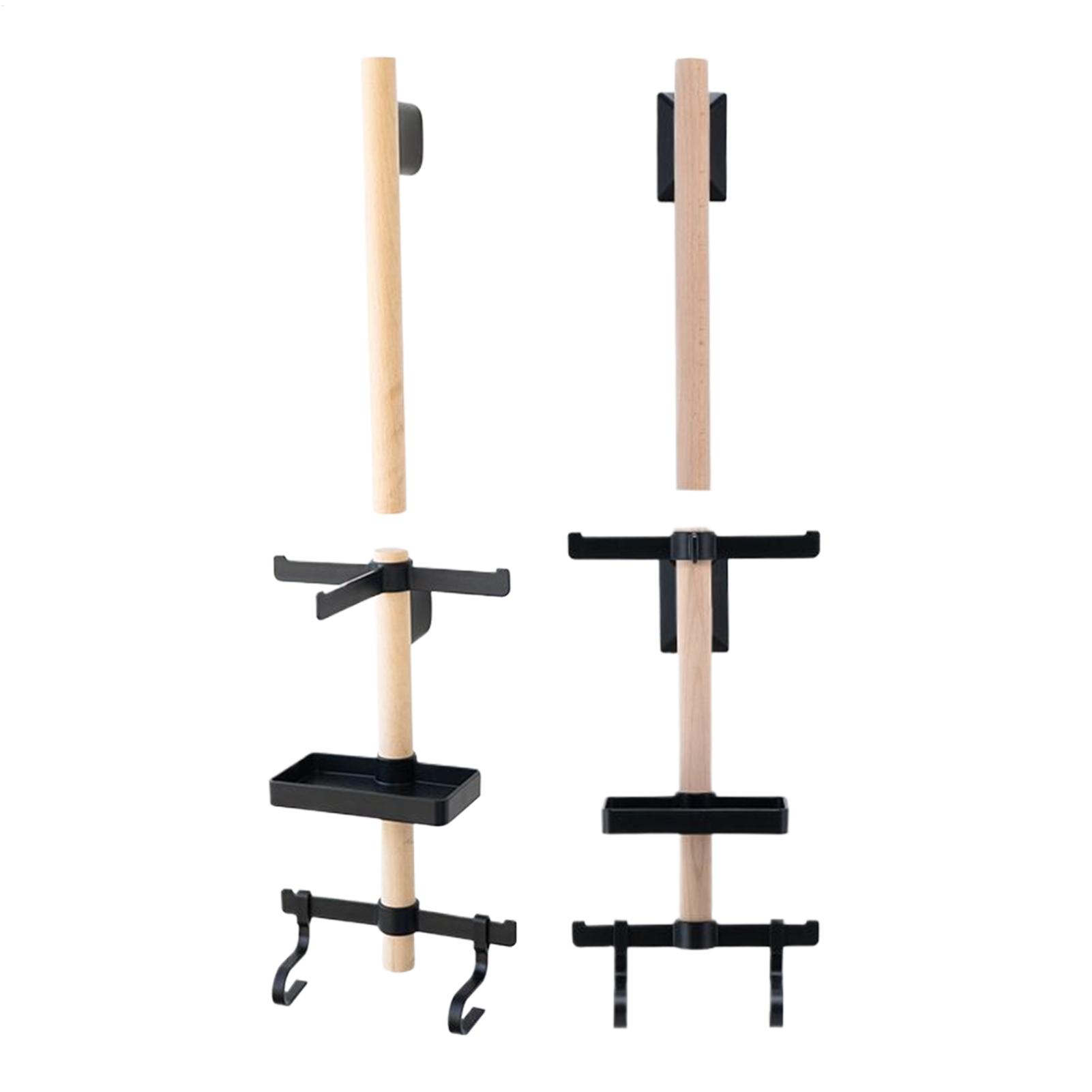Cycling Gear Holder - ชุดราวแขวนอุปกรณ์จักรยาน 1 ชุด ติดผนัง ทำจากไม้บีช พร้อมที่เก็บหมวกกันน็อค