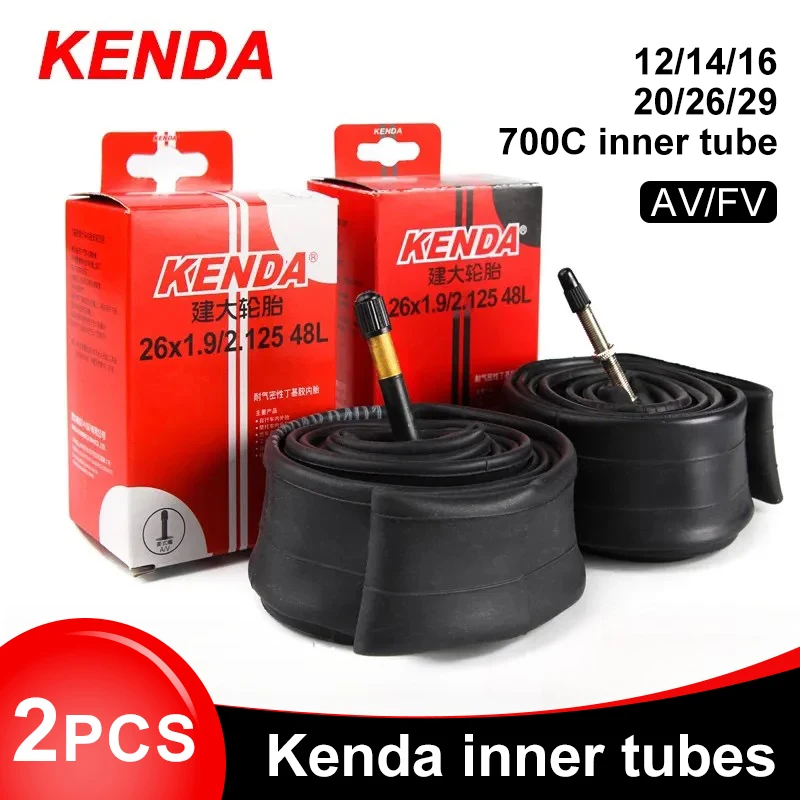 Cycling Gear Parts - 2PCS KENDA จักรยานด้านใน 20/26/27.5/29/700c/23C Schrader Presta