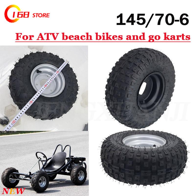Road Bike Tire - เหมาะสำหรับการดัดแปลงยางสุญญากาศแบบหนาของชุดล้อออฟโรดสำหรับจักรยานชายหาด Little Bull Hummer ขนาด 145/70-6