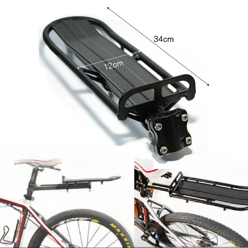 Cycling Gear Shelf - 9กก. ชั้นวางจักรยานที่เก็บกระเป๋าเดินทางบนหลังคารถจักรยานชั้นวางที่วางของท้ายจักรยานอะลูมินัมอัลลอยของหลักอานจักรยานขาตั้งที่ใส่กระเป๋าจักรยาน MTB 9