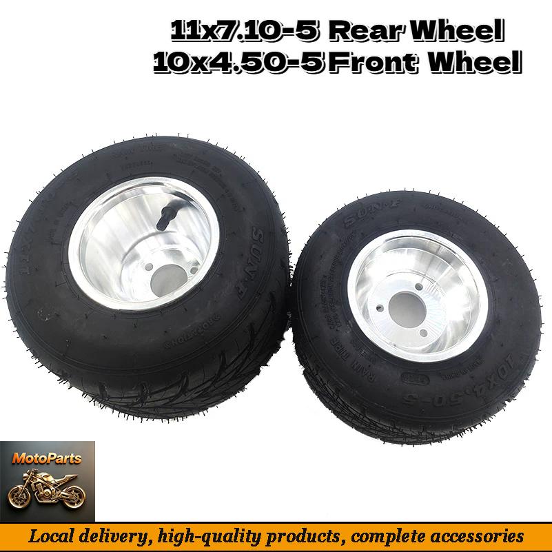 Road Bike Tire - ยางล้อแบบไม่มียางในขนาด 10x4.50-5” และ 11X7.10-5” พร้อมดุมล้อ เหมาะสำหรับรถโกคาร์ท