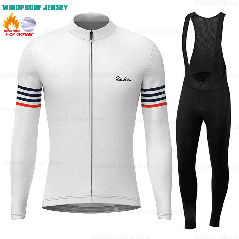 Cycling Gear Winter - เสื้อกีฬาแขนยาวผ้าฟลีซกันลมสำหรับฤดูหนาว