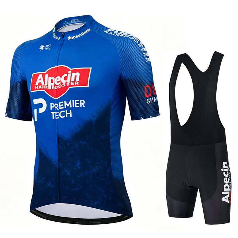 Cycling Gear Waterproof - Alpecin Pro ขี่จักรยาน Jersey ชุดผู้ชายกางเกงขาสั้นจักรยานแขนสั้น Bicicleta