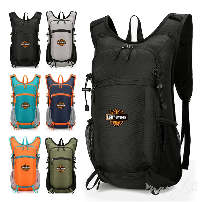 Cycling Gear Duffle - กระเป๋าเป้สะพายหลังสำหรับปั่นจักรยานกลางแจ้ง แฟชั่นลำลองอเนกประสงค์ กระเป๋าสะพายสองข้างสำหรับอุปกรณ์ป้องกันขณะขี่ฮาร์เลย์ เดวิดสัน