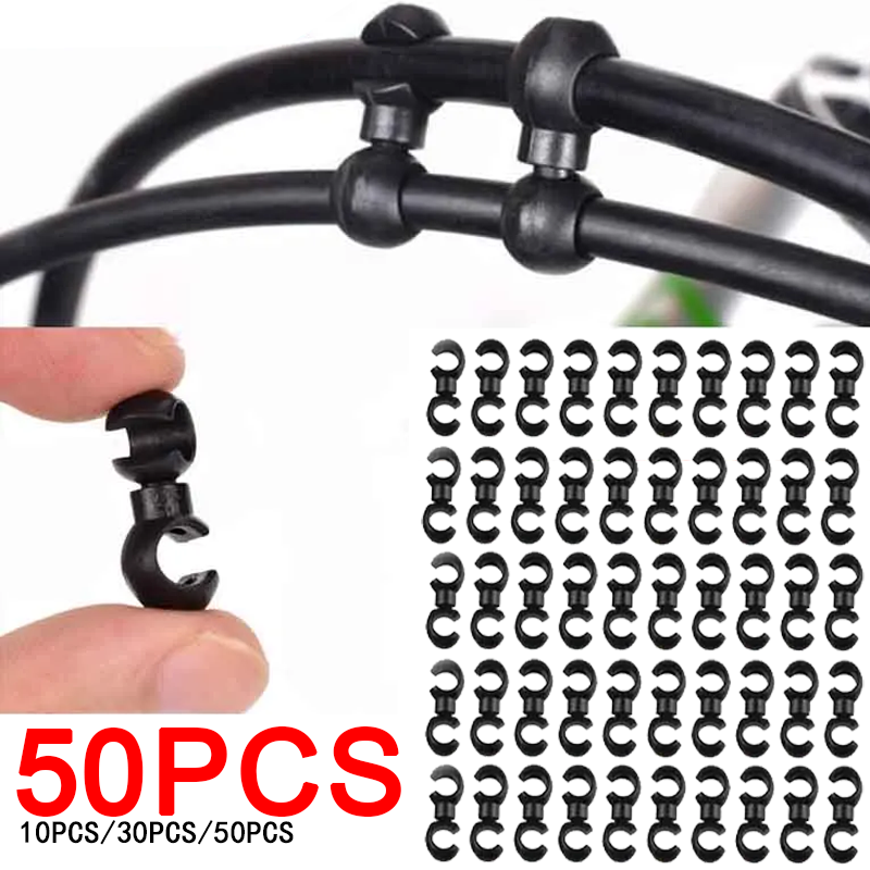Cycling Gear Parts - คลิปหนีบสายเบรก MTB แบบหมุนได้ ตัวล็อคสายเกียร์จักรยาน ตัวหนีบสายนำทางเพื่อการปั่นจักรยานที่ราบรื่น ประสิทธิภาพที่เพิ่มขึ้น