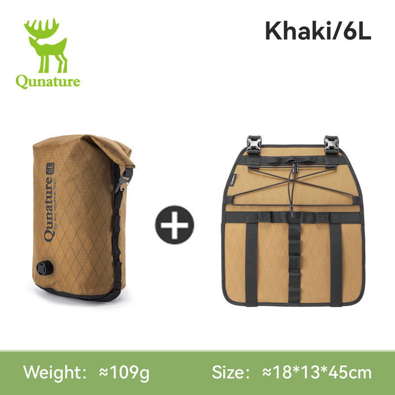 Cycling Gear Waterproof - กระเป๋าจักรยาน Qunature 6/12 ลิตร กันน้ำได้อย่างสมบูรณ์แบบ พร้อมถุงบีบอัดน้ำหนักเบา