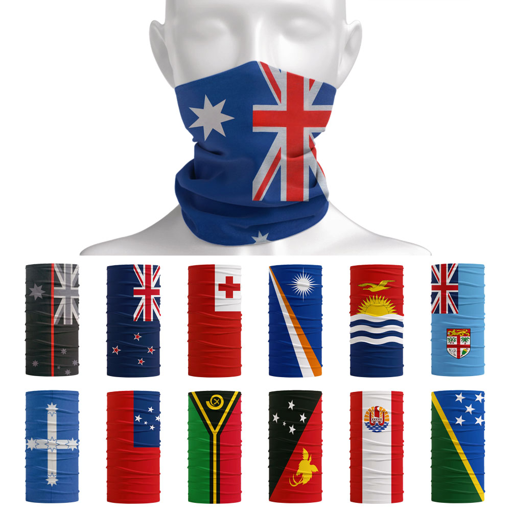 Cycling Gear Australia - ออสเตรเลียนิวซีแลนด์ธงรูปแบบคอ Gaiter ธงชาติโอเชียเนียผ้าพันคอผู้หญิงเดินป่าหน้ากากใบหน้าผู้ชายขี่จักรยาน Headscarf