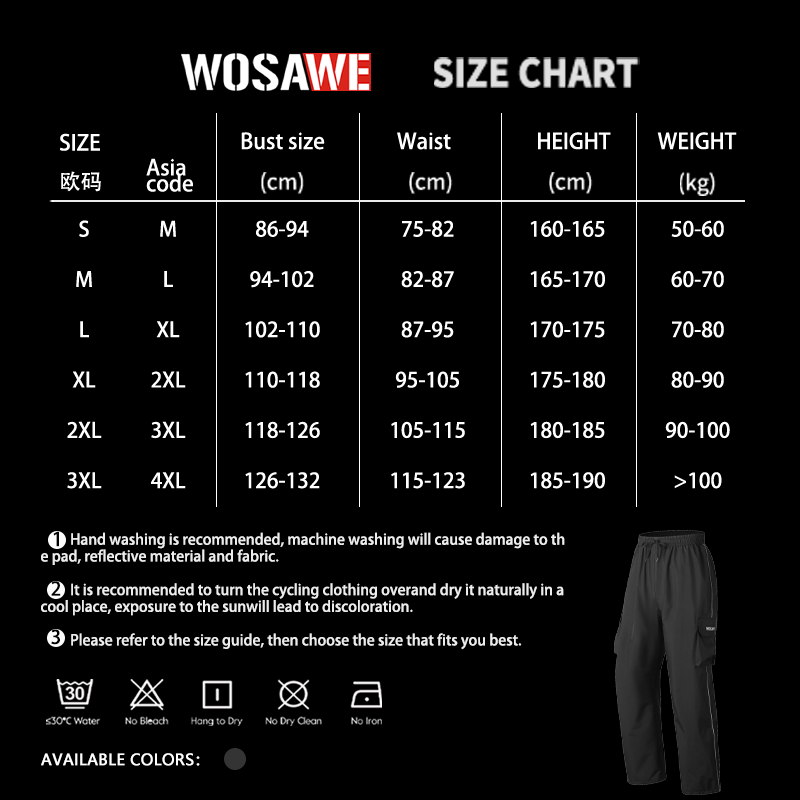 กางเกงกันน้ำ WOSAWE พร้อมที่คล - Cycling Shoe Covers บทวิจารณ์และราคา
