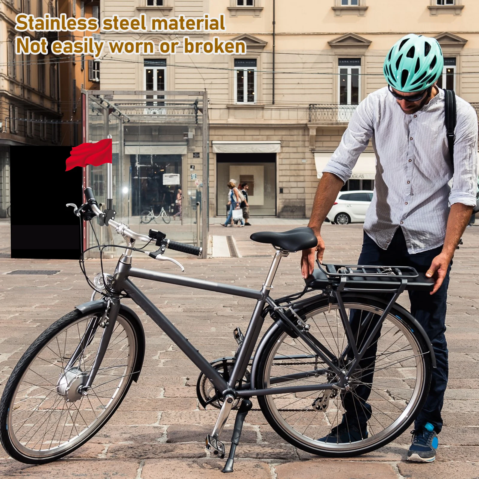 เสาธงมอเตอร์ไซค์แบบยืดหดได้ 2  - Cycling Gear Shelf บทวิจารณ์และราคา