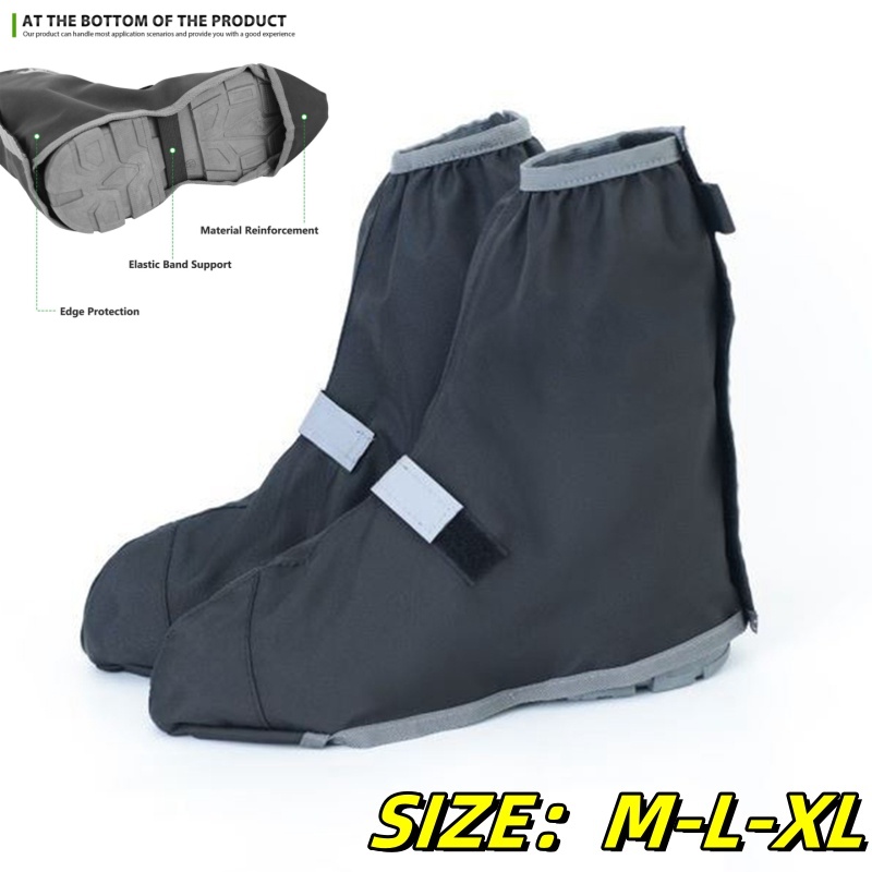 รองเท้าบูทกันน้ำแบบทนทานทำจากผ - Cycling Shoe Covers บทวิจารณ์และราคา