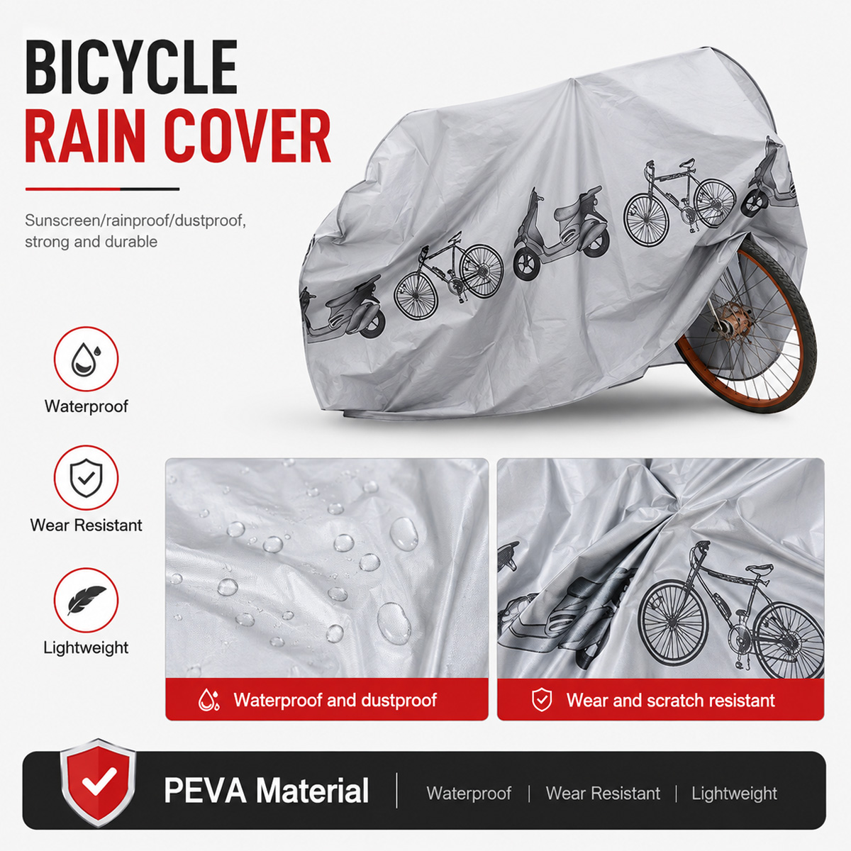 PINMOAP ผ้าคลุมจักรยานกันฝนอเน - Cycling Gear Duffle บทวิจารณ์และราคา