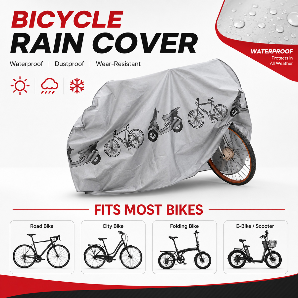 PINMOAP ผ้าคลุมจักรยานกันฝนอเน - Cycling Gear Duffle บทวิจารณ์และราคา