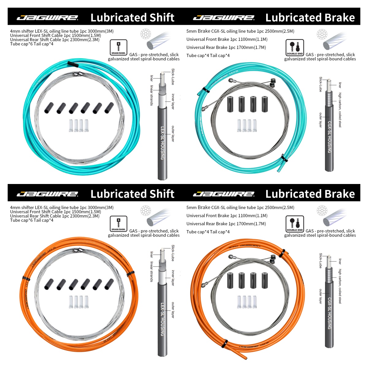 สายเกียร์/เบรกจักรยานเสือภูเขา - Cycling Gear Parts บทวิจารณ์และราคา