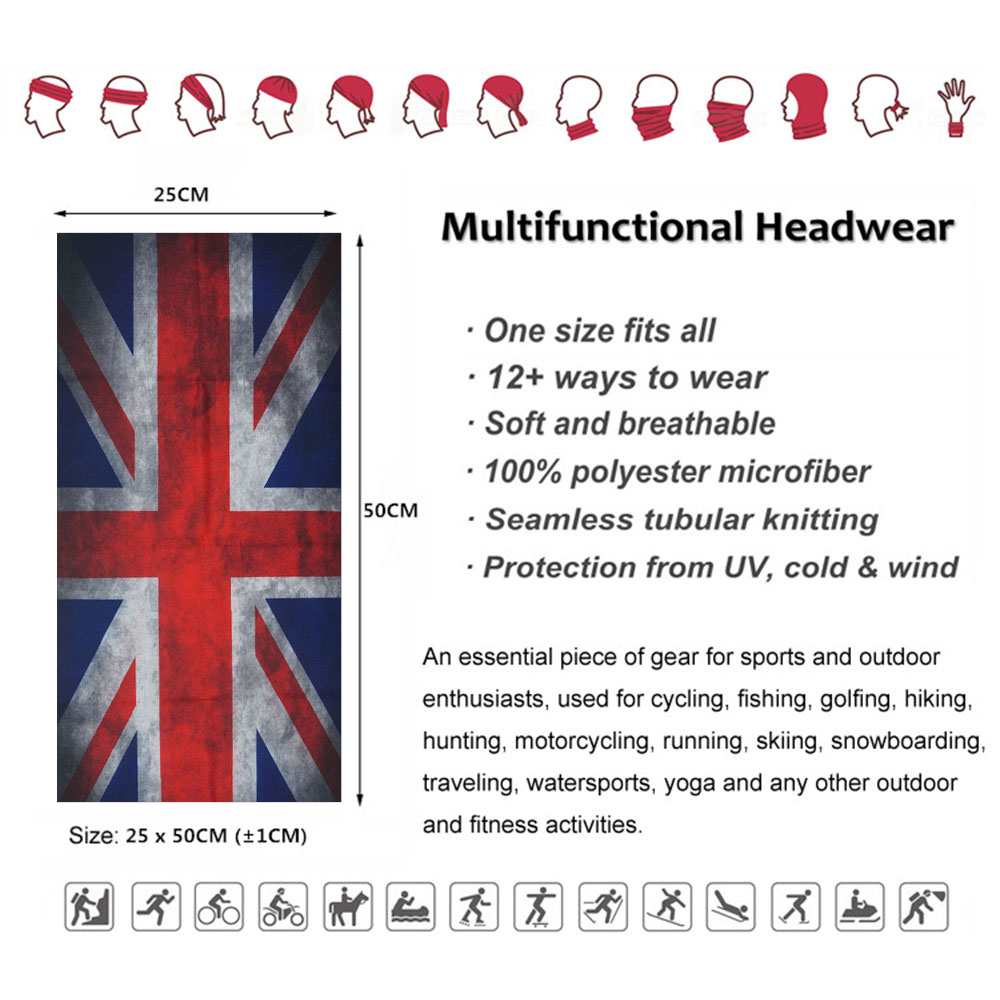 ผ้าโพกหัวอเนกประสงค์ลายธงของปร - Cycling Gear Australia บทวิจารณ์และราคา