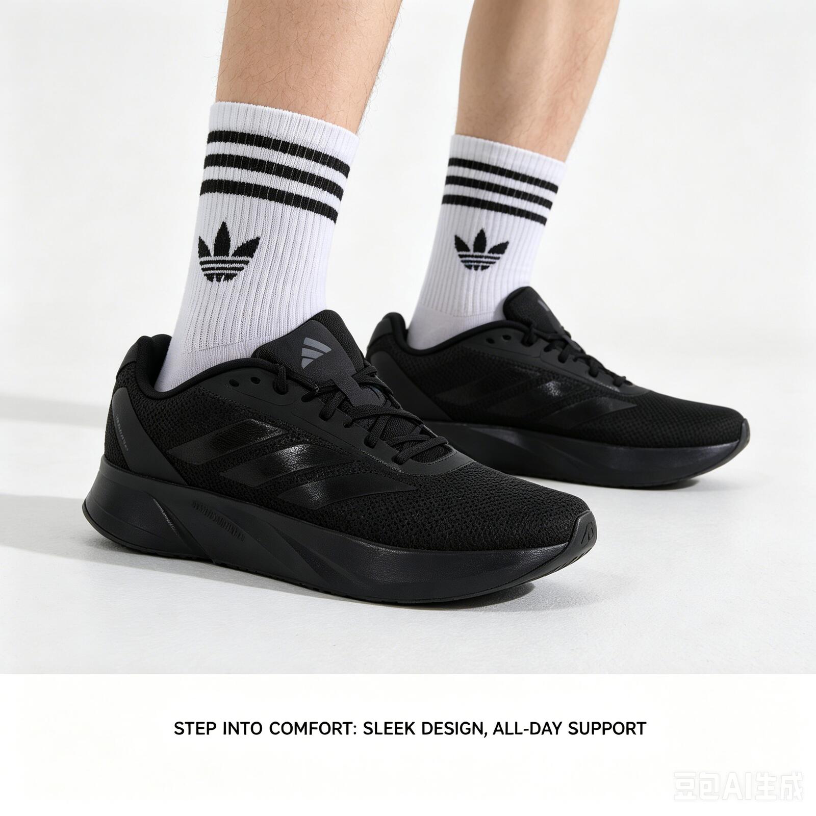 อาดิดาส แบล็ค ไวท์ ทรี สไตรป์ส - Adidas Shoes Duramo Sl บทวิจารณ์และราคา