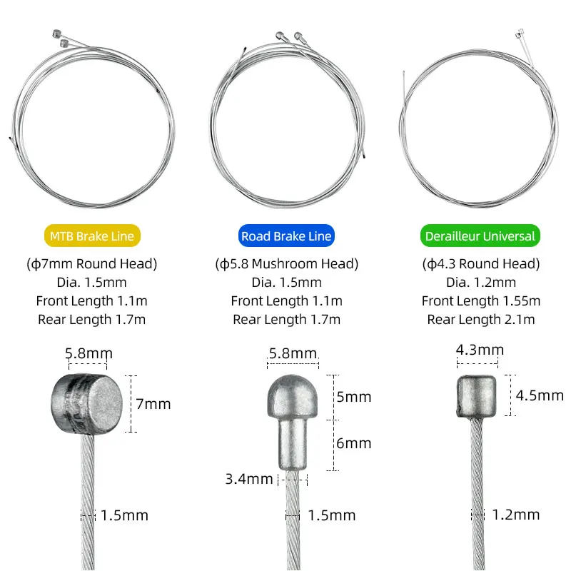 เบรค Derailleur สายชุดลวดเหล็ก - Cycling Gear Parts บทวิจารณ์และราคา
