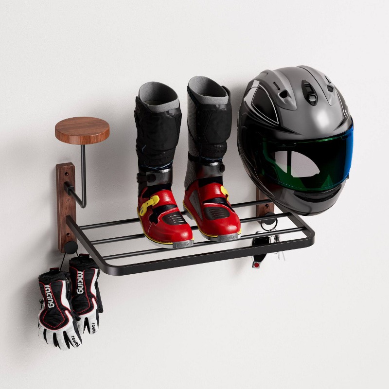 ที่แขวนหมวกกันน็อคอเนกประสงค์แ - Cycling Gear Shelf บทวิจารณ์และราคา